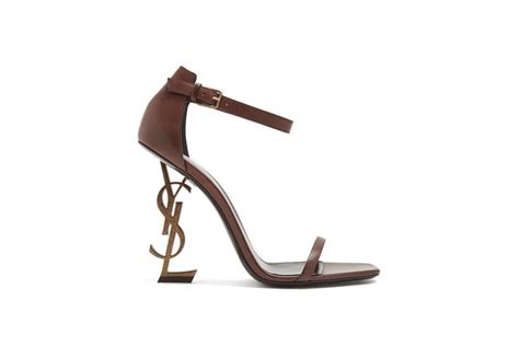 brown ysl heels